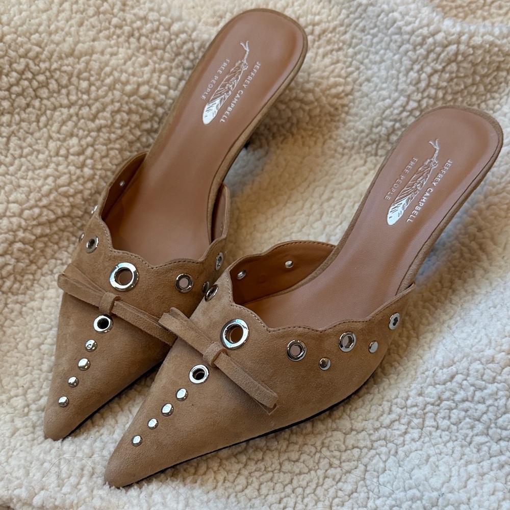 Jeffrey Campbell Arabella Heels with Silver Details- worn once